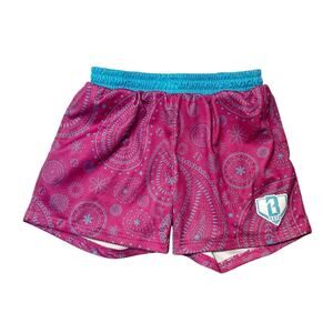 Baseball Lifestyle 101 Paisley Print Shorts Size Adult S
